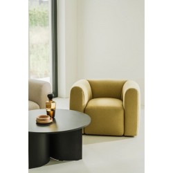 FLOM wygodny fotel do salonu w stylu minimalistycznym