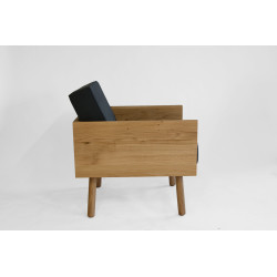 WOODIE fotel z litego drewna polski design