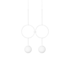 ISUULLA B podwójna sufitowa lampa wisząca z okrągłymi pierścieniami, styl loftowy