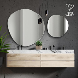 LAPIS lustro nowoczesne łazienkowe w stylu mid-century